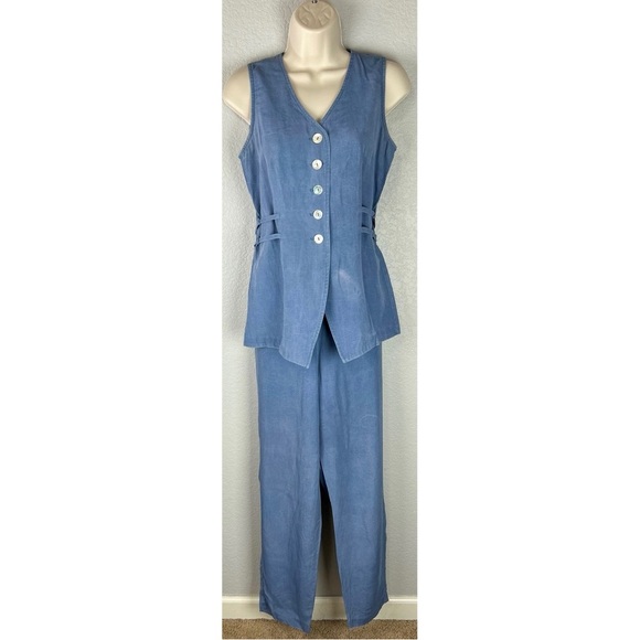 Vintage Pants - All That Jazz Vintage 90s Womens Vest and Pant Suit Resortwear, size Small 5/6